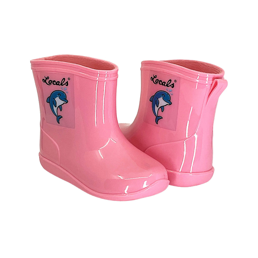 New! Kids Rain Boots - Pink