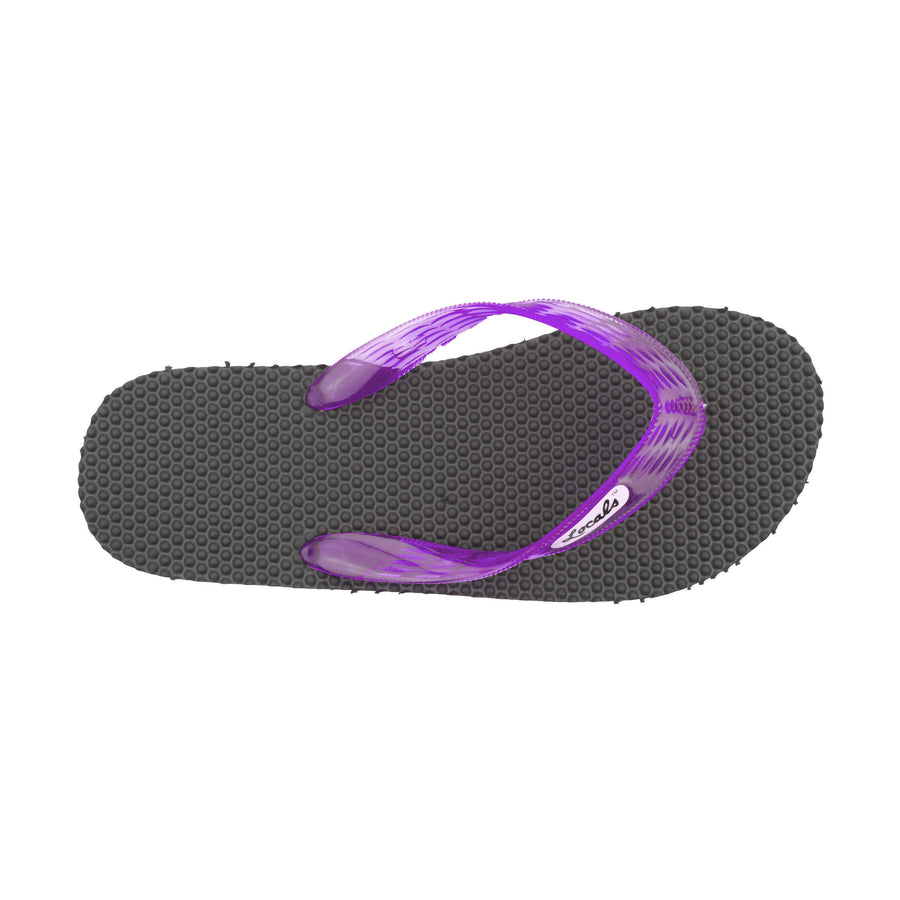 Massage Women's Translucent Purple Strap Slippah